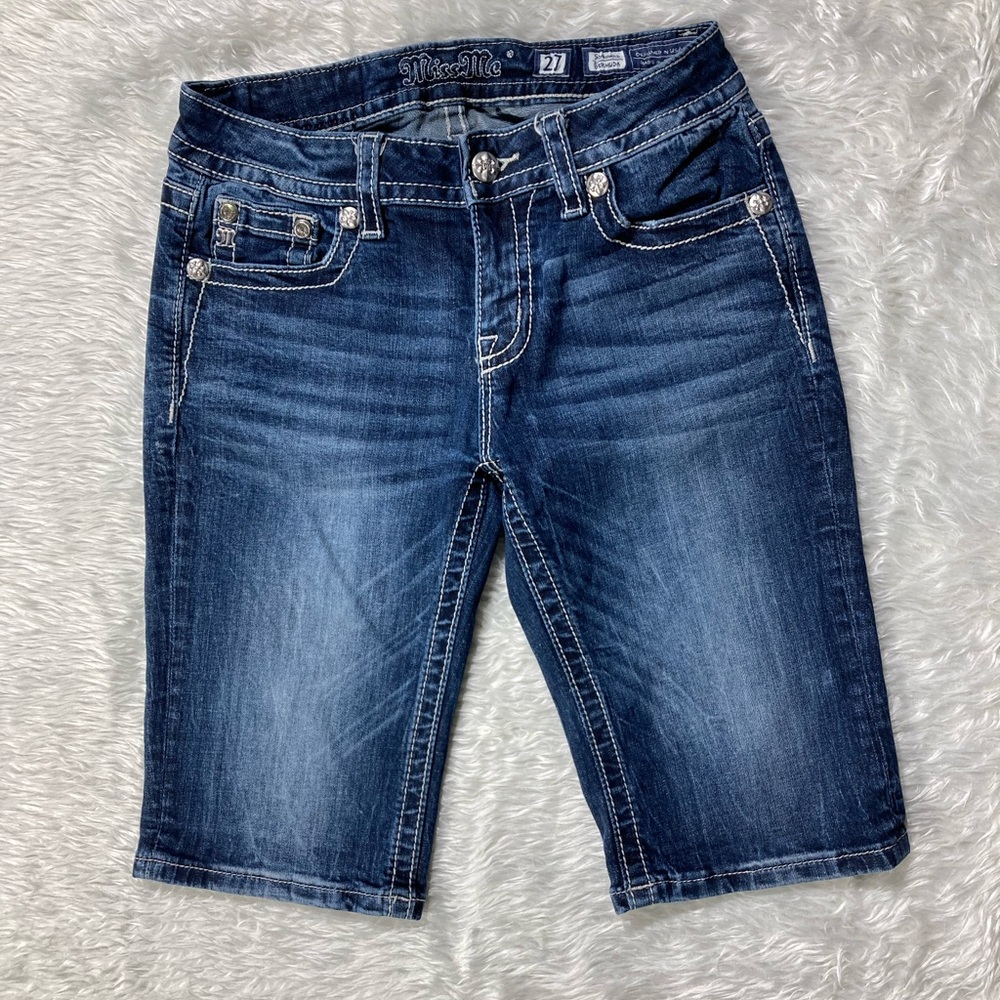 Miss Me Blue Bermuda Jeans